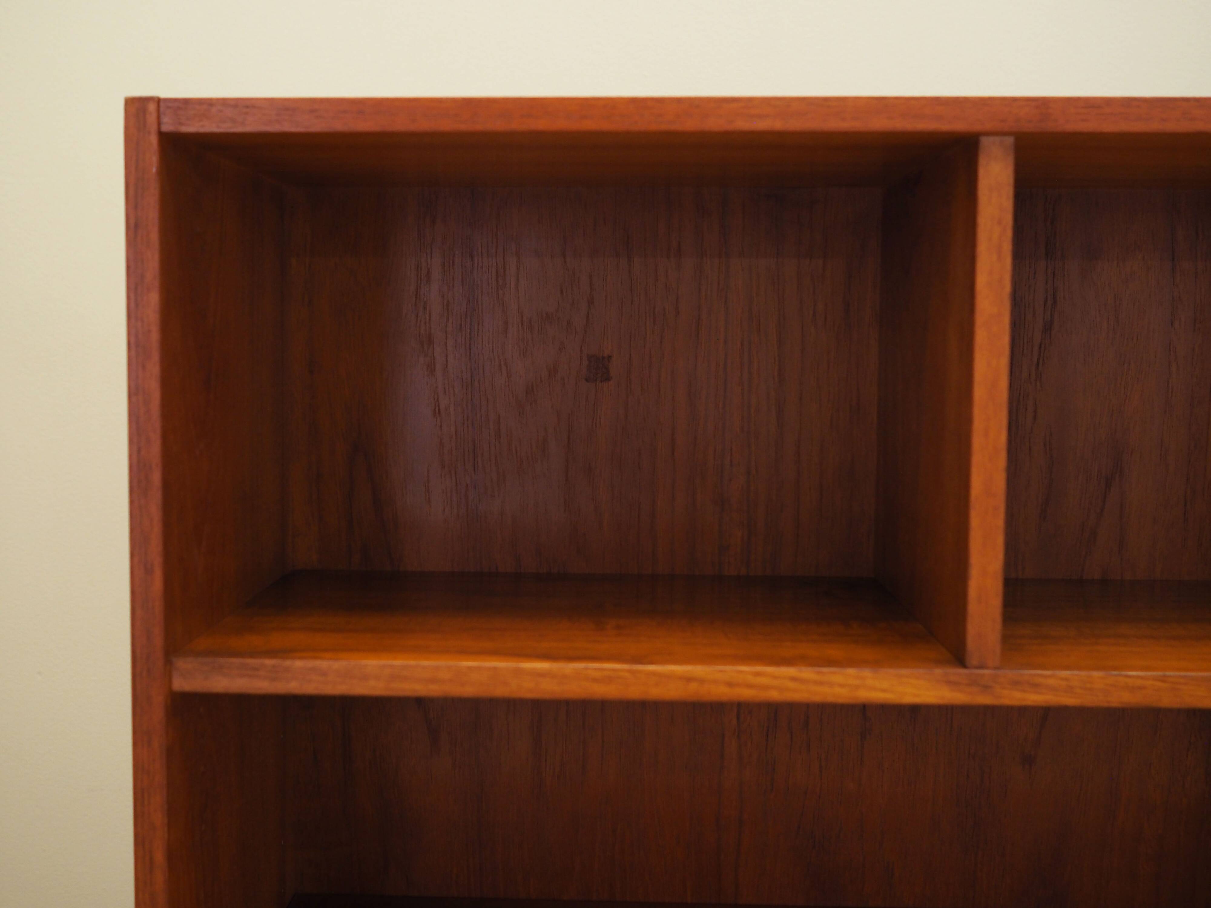 Teak bookcase, Danish design, 1970s, production: Denmark