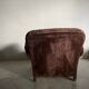 Velvet club armchair