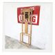 Vintage Art Deco Coat Rack Raw Wood Mirror