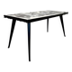 Abstract Painted Dining Table in Black and White, 1953