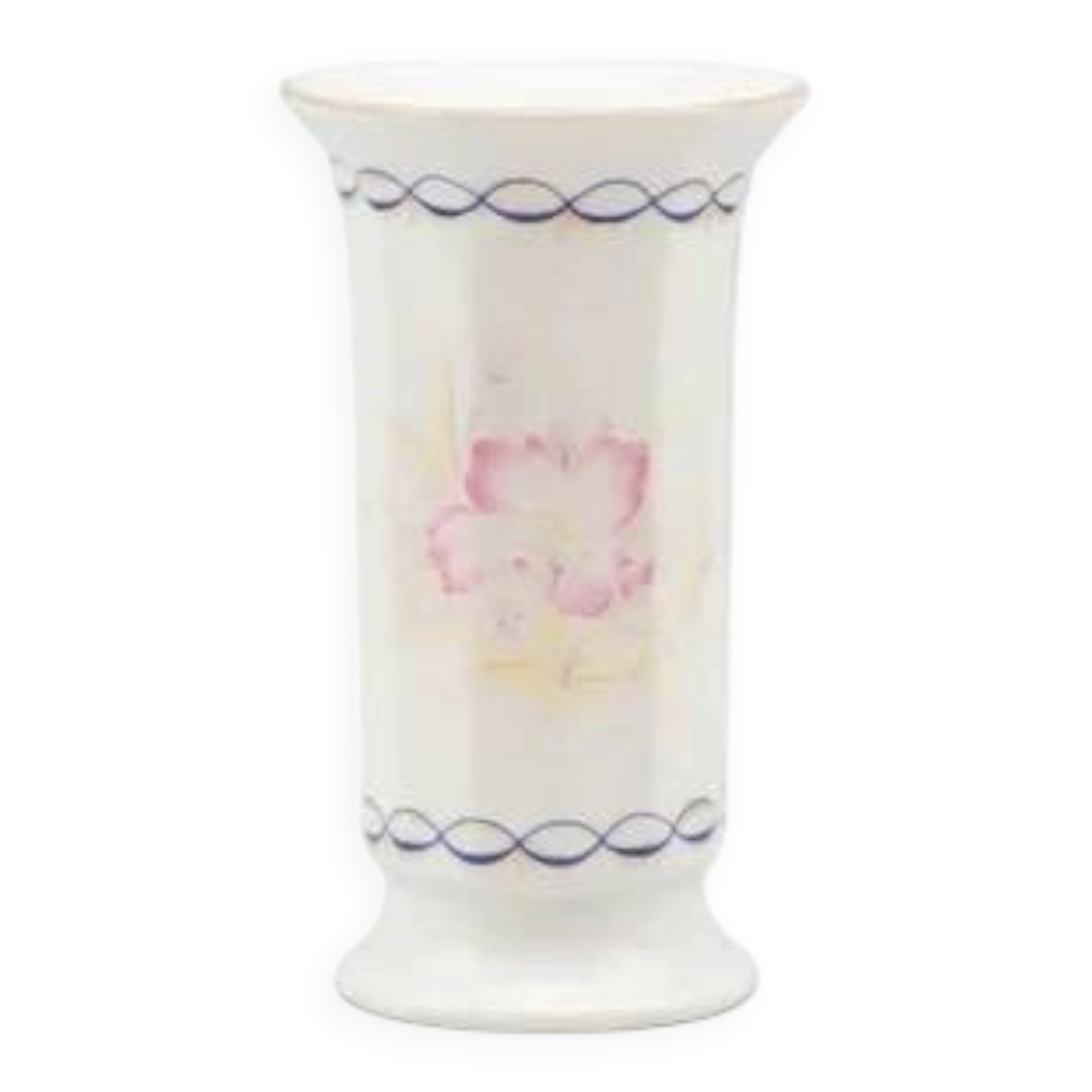 Vintage floral vase in Limoges porcelain