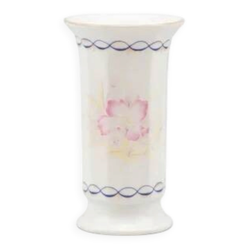Vintage floral vase in Limoges porcelain