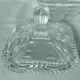 Cut glass sugar bowl