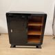 French Art Deco Bar Sideboard in Black Lacquer and Chrome, 1930