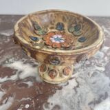Cup, empty pocket, La Roue factory, Roland Zobel taste, enameled ceramic, Vallauris, decor