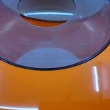 luigi colani plexiglass orange ufo space age pendant chandelier, 1970