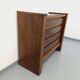 Meuble de rangement commode vintage Maison Regain en orme massif des années 80
