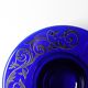 Rare Cobalt Blue Crystal and Silver Bowl / Fani Argento / Florence / 1930s