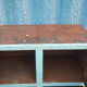 Old metal workshop furniture original turquoise patina