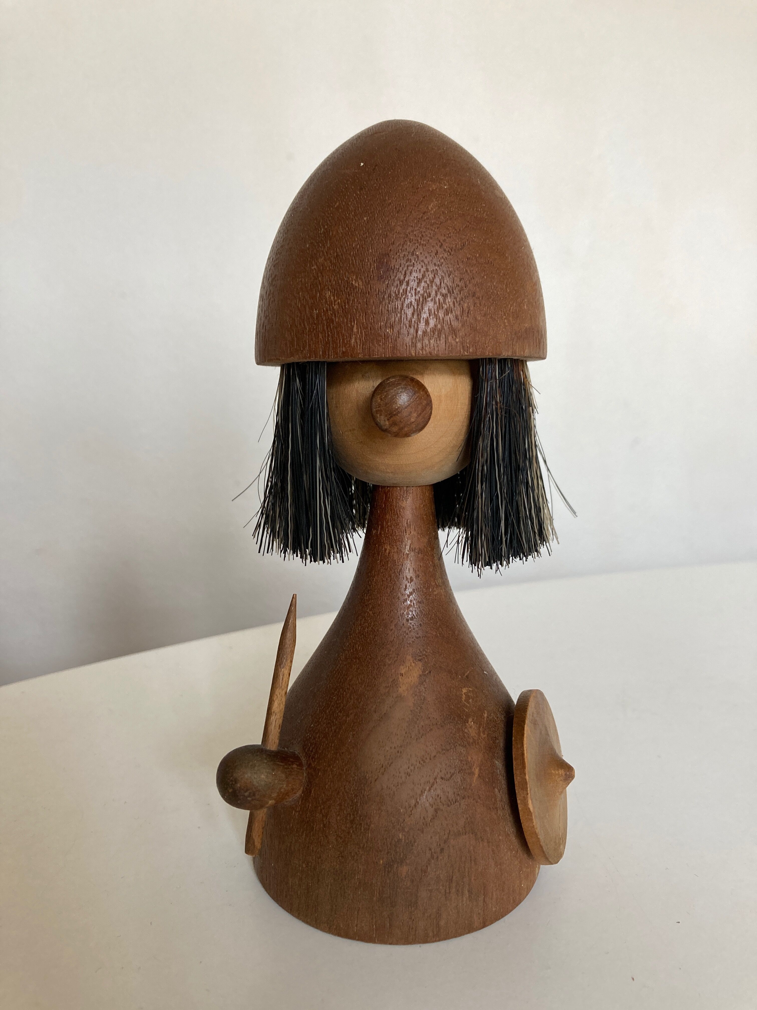 Viking doll by Kay Bojesen for Laurids Lønborg, teak Denmark 1950