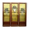 Three doors in stained glass Art Deco Period 1900