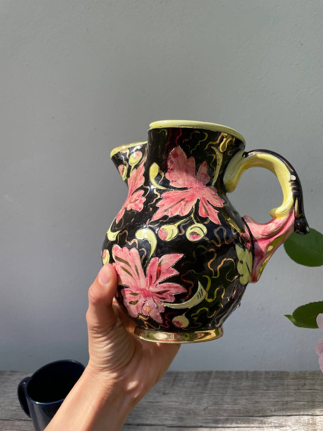 Monaco Vallauris Cerart ceramic vase pitcher