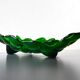Green depression glass grape shaped vase