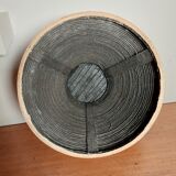 Vintage bamboo stool 1980