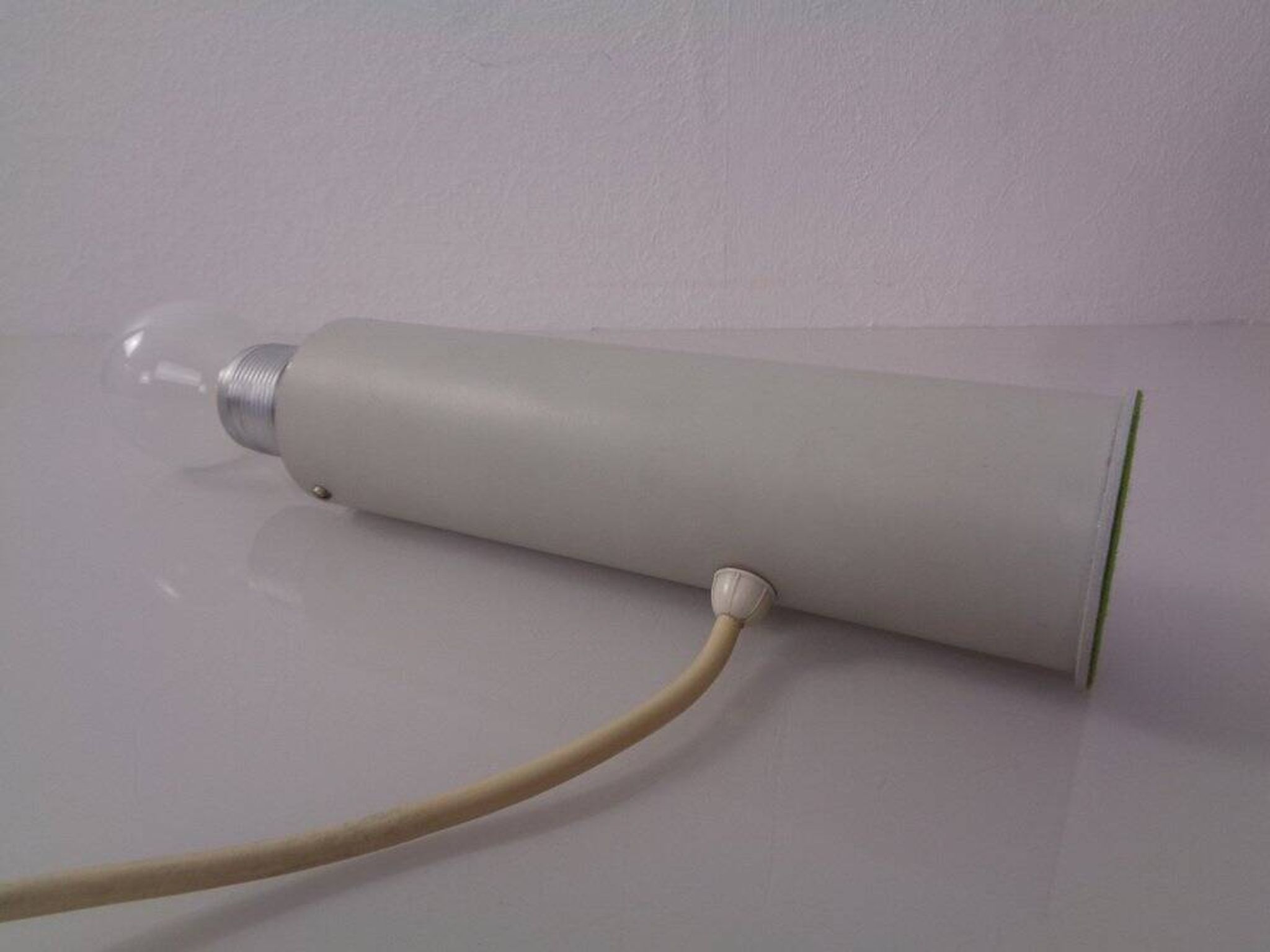 Minimalist table lamp in aluminium, Germany, 1960s