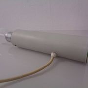 Minimalist table lamp in aluminium, Germany, 1960s