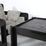 Pair of armchairs and coffee table Rover by Arne Jacobsen, 1968