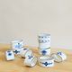 Set of 10 rounds of enamelled metal towel