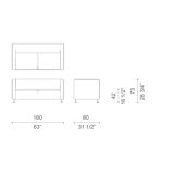 Gambetta sofa by Jasper Morrison for Cappelini