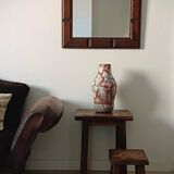 Mid-Century Spanish Oak Wall Mirror– Castilian Style, 1950s