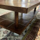 Scandinavian coffee table from the 50s in teak and aluminum