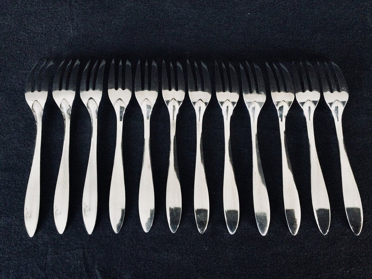 Christofle 12 art deco forks