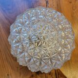Diamond-pointed glass ceiling light