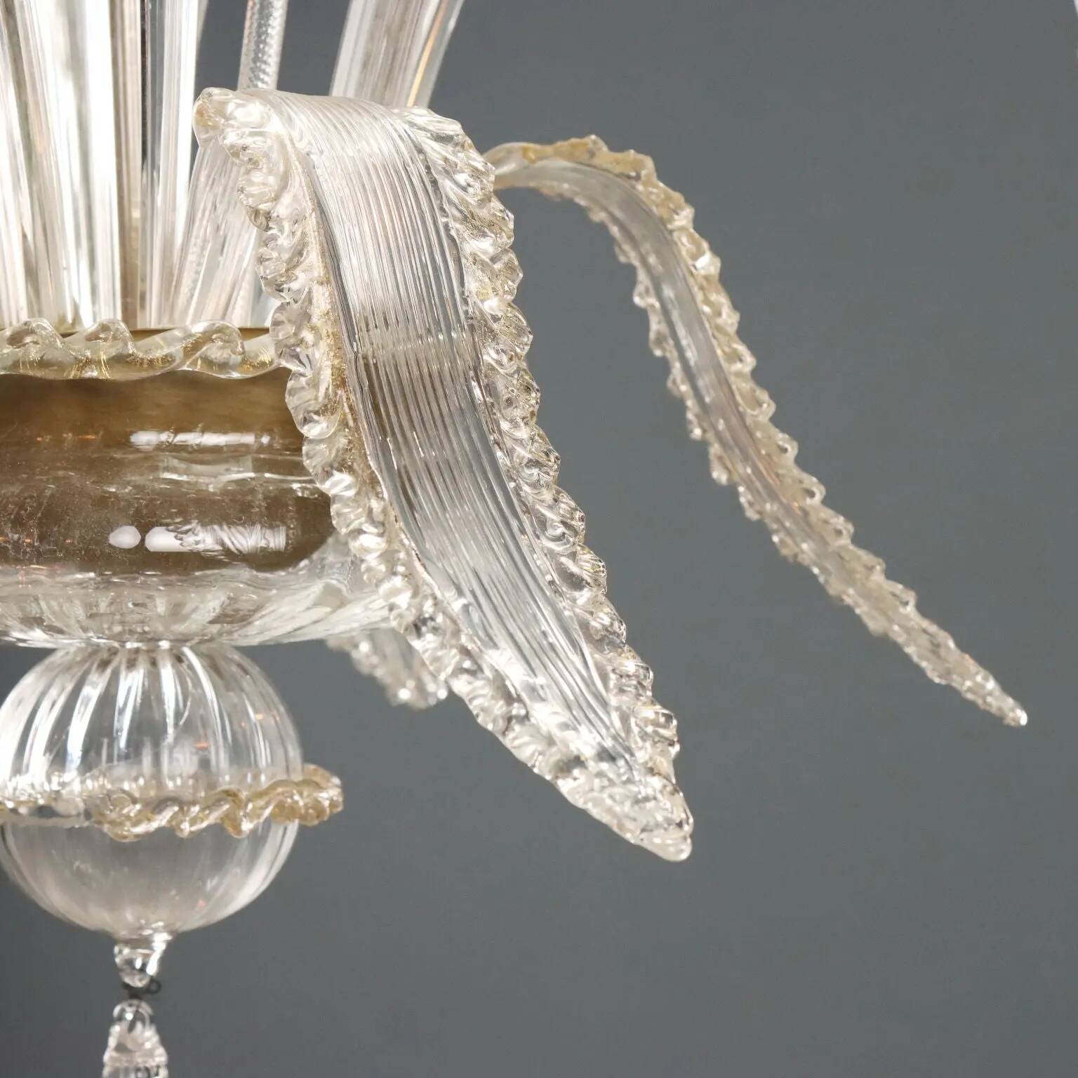 Antique Murano glass chandelier, Italy, late 19th century.