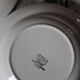 Lot 6 green hollow plates Sylvia Digoin Sarreguemines