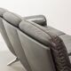 De Sede Black Leather Strap Stitched Three-Seat Sofa DS31. Switzerland, 60s