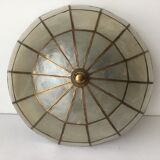 Mother-of-pearl and brass ceiling light