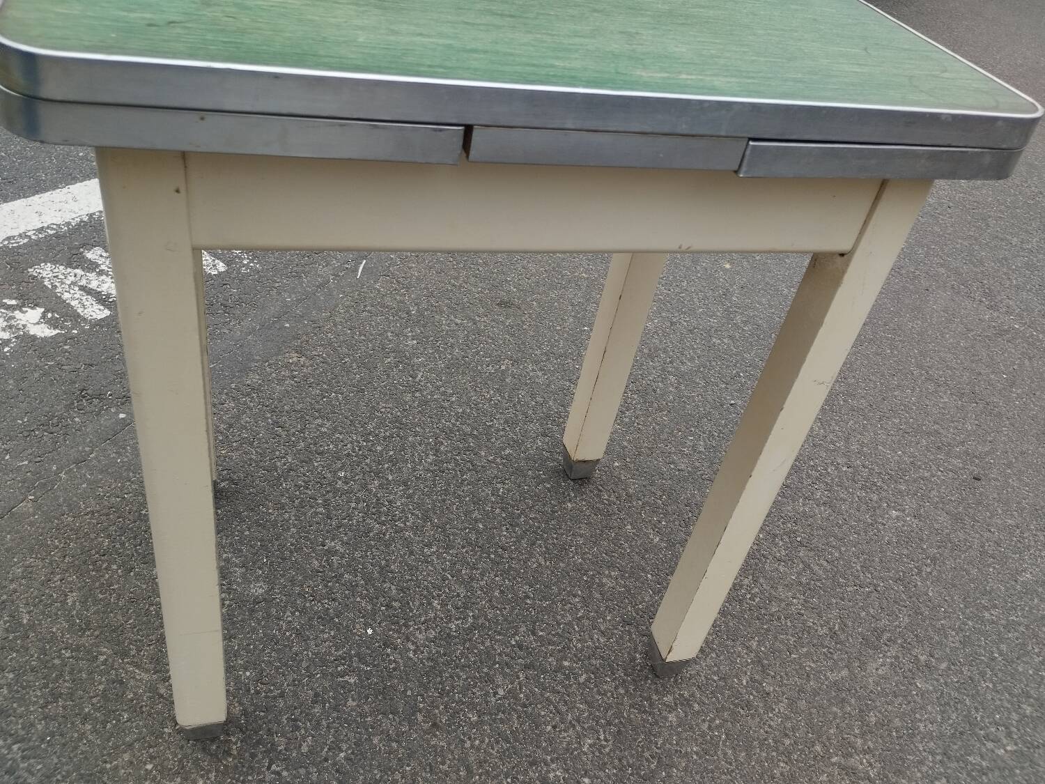 Antique vintage kitchen table