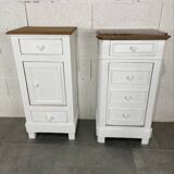Pair of old bedside tables
