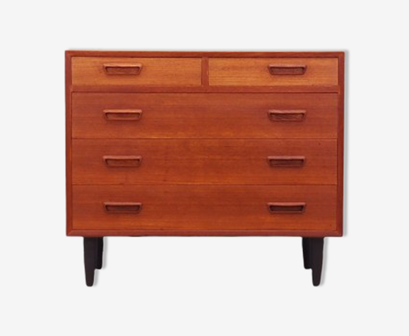 Commode en teck, design danois, années 1970, fabriqué au Danemark