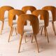 Set of 10 MidCentury Dining Chairs by A. Šuman, Reupholstery Options