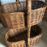 Basket rack of fruits and vegetables with floors