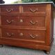 Commode chêne et marbre début XXème