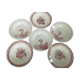Set of 6 Sarreguemines plates and wolf mill
