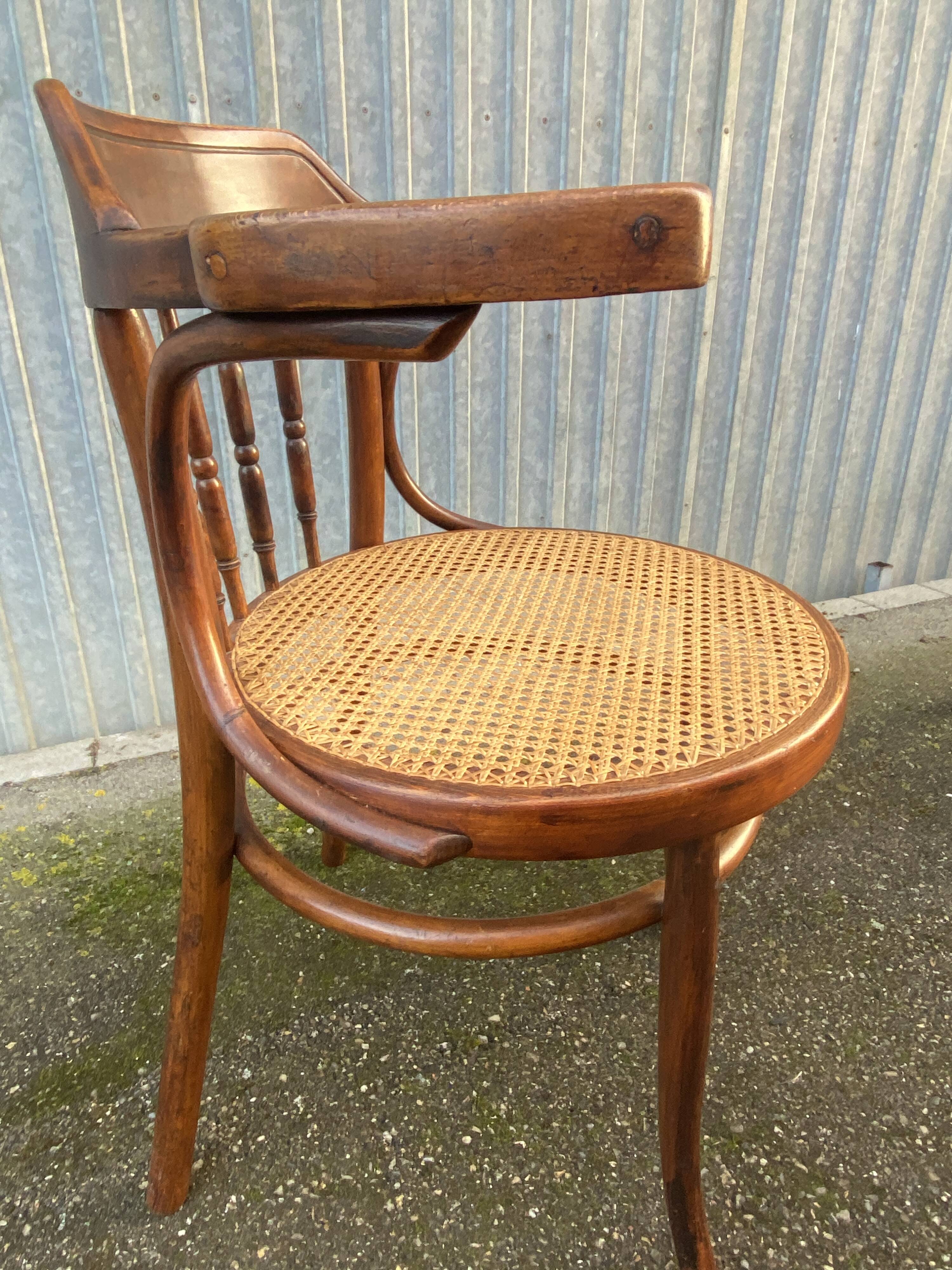 Fauteuil Bois courbé viennois vers 1920