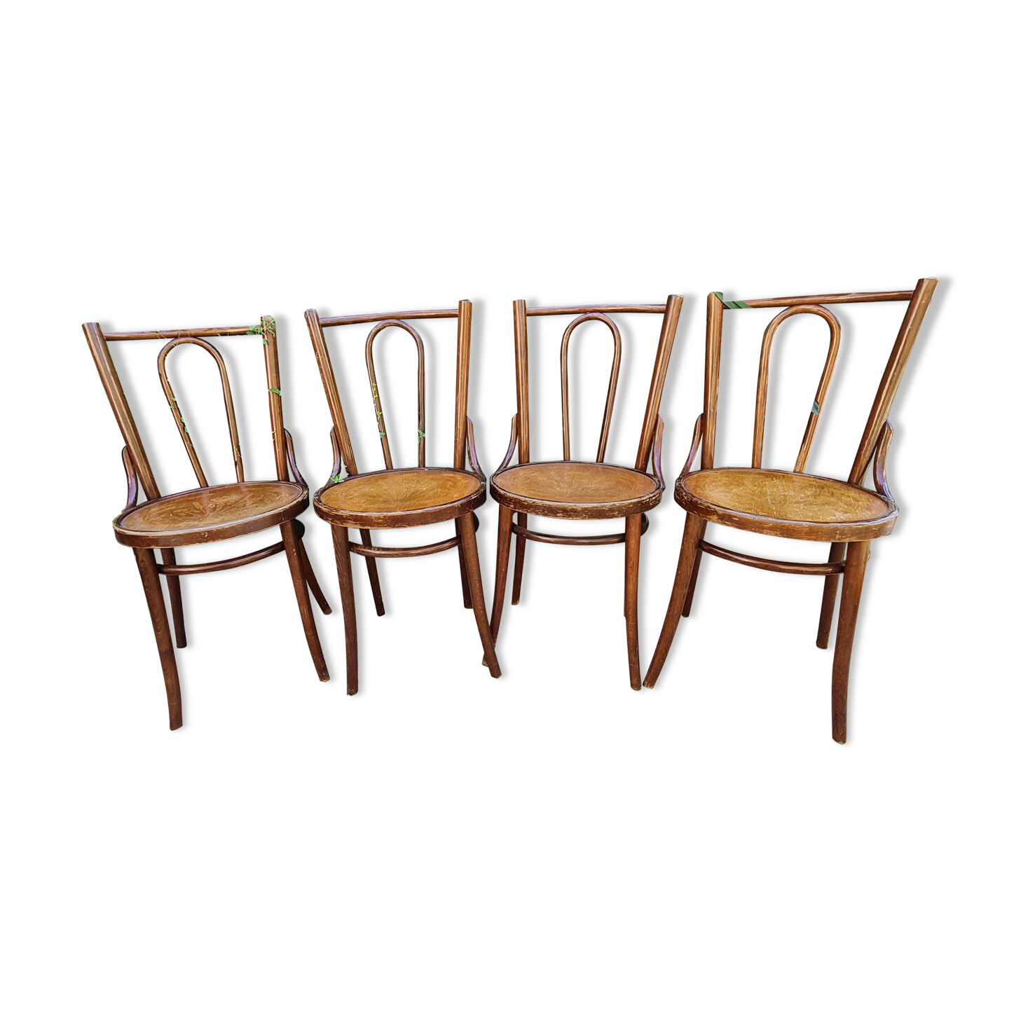 4 bistro chairs from the 30s art nouveau