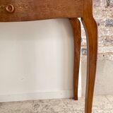 Vintage wood and marble console desk