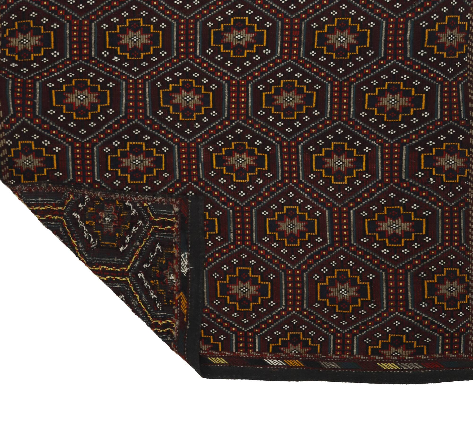 Area kilim rug ,vintage wool turkish handknotted kilim, 283 cmx 192 cm rug