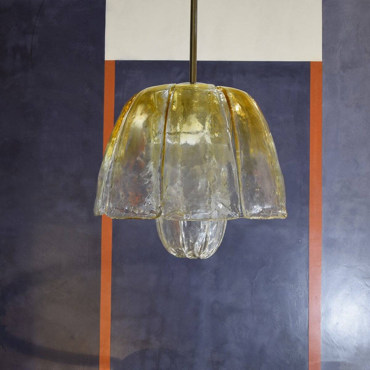 Vintage pendant lamp in the style of Carlo Nason for AV Mazzega, 1970s.