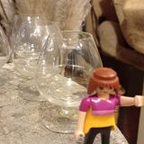 Ensemble carafe et sept verres alcool