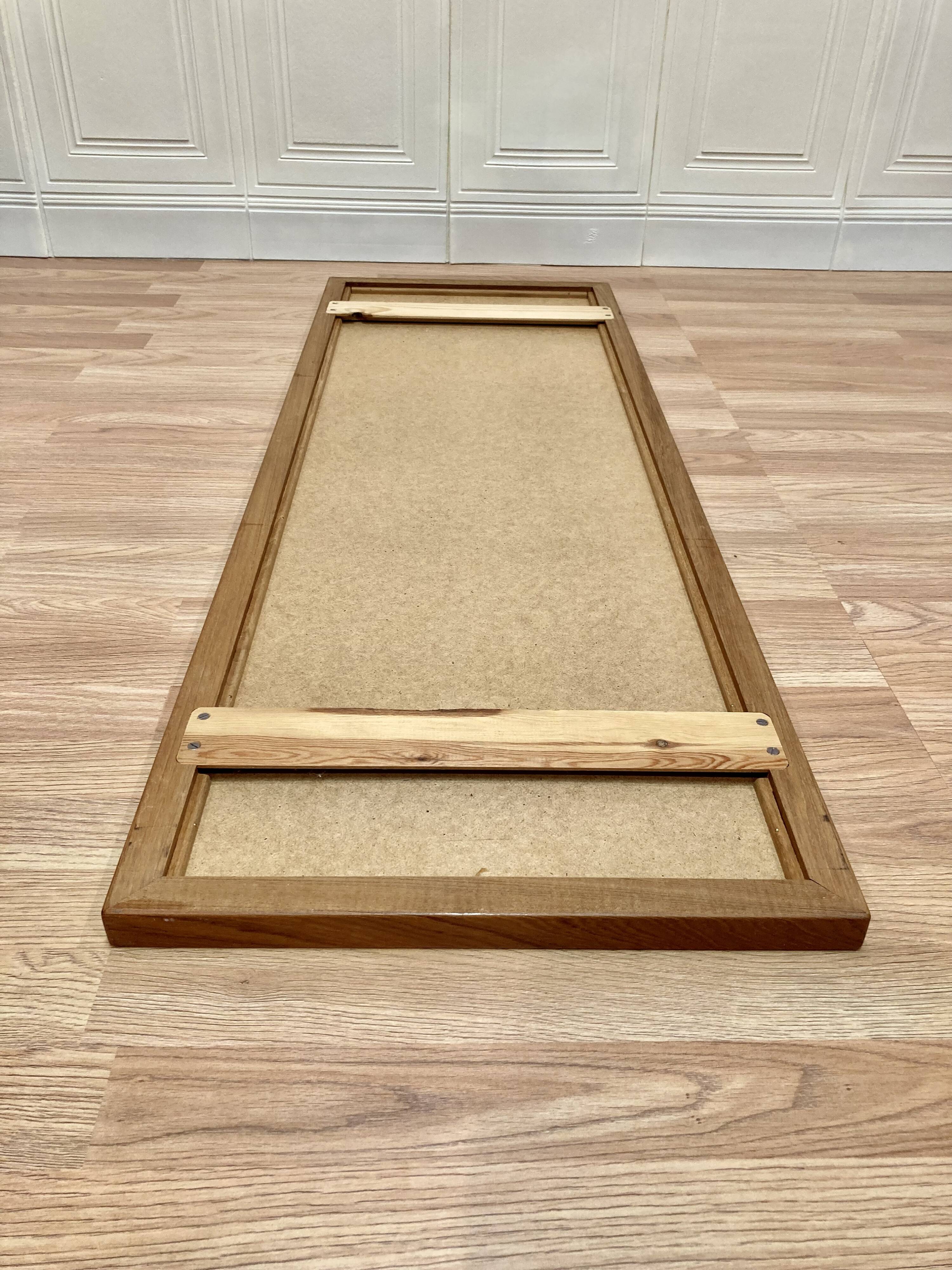 Large Scandinavian design mirror from the 1960s.