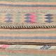Tapis Kilim Vintage Rayé Pastel, Tons Doux, Motifs Ethniques, 174x256 Cm