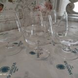 Set of 6 unstamped Saint-Louis cognac glasses, Tenareze model