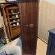 Directoire style bookcase in mahogany, decorated with gilded bronze.
