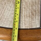 Mid Century Round Coffee Table Danish Modern  Teak & Tile-top Inset Mk Sofa