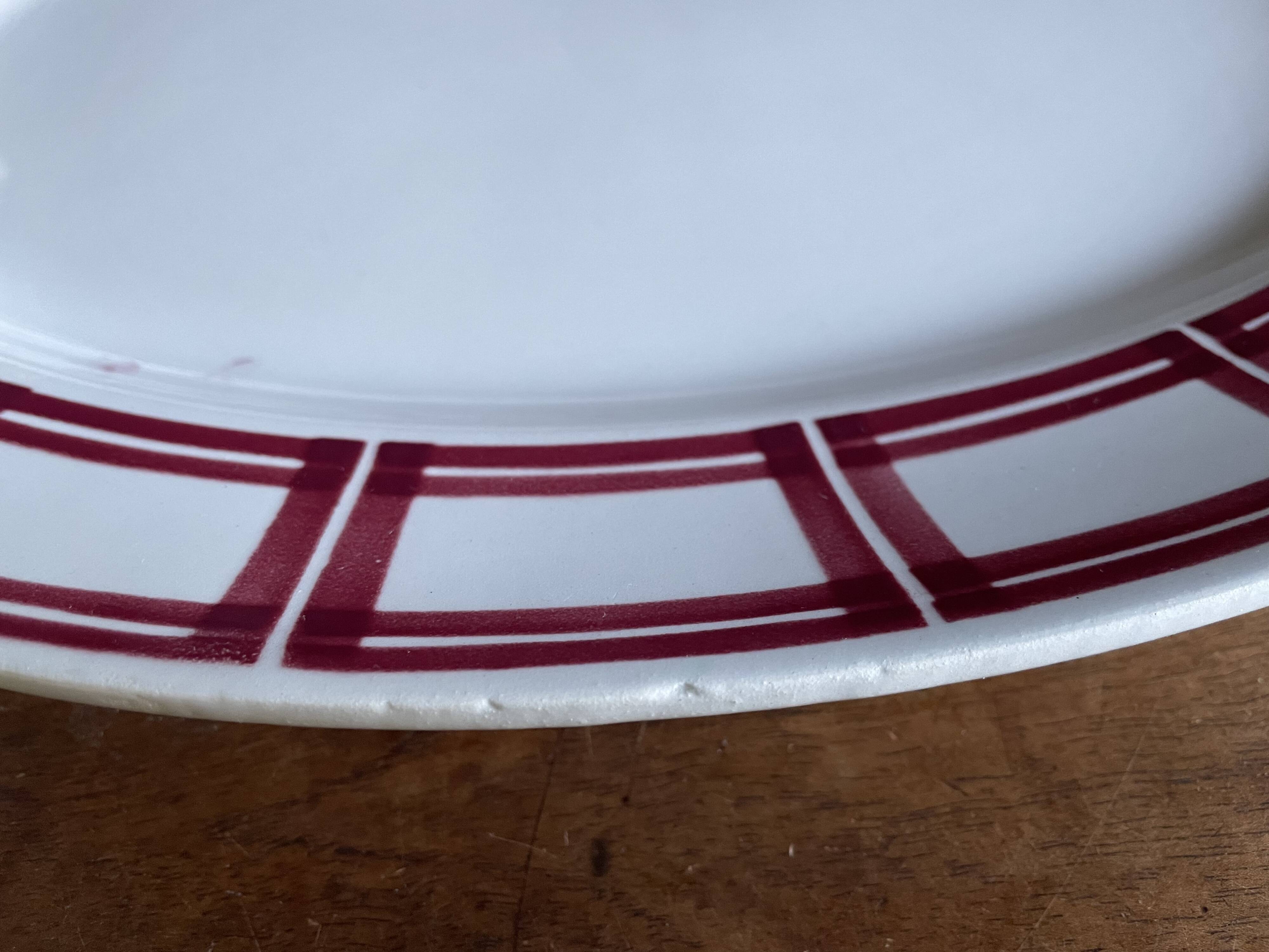 Badonviller ironstone oval dish